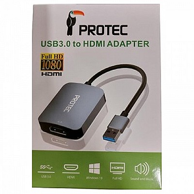 Protec | כבל USB-A למתאם HDMI