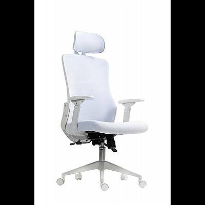 כיסא משרד ארגונומי בצבע לבן | Dragon Smart Tech דגם GPDRC-R70-W
