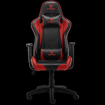 מושב גיימינג Scorpius דגם Gamer Red בצבע שחור אדום