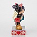 פסלון אמנותי מקסים מתוך סדרת Disney Traditions של Jim Shore — Mickey ו-Minnie מתנשקים על הלחיים (Kisses on Cheeks)