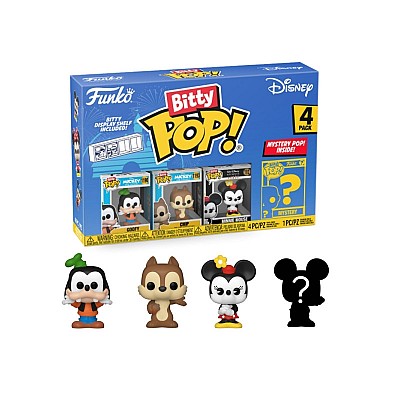 Funko Bitty Pop! – Disney  | סט מיני אספנות (4 יחידות, כ-2.5 ס"מ)