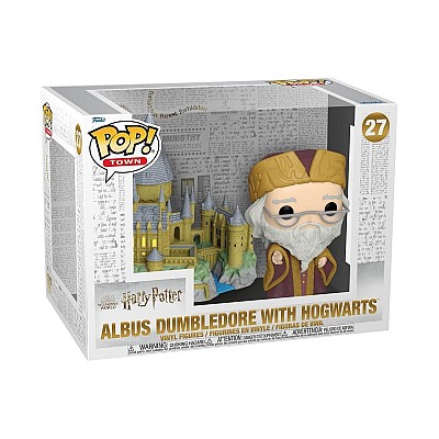 Funko Pop | בובת פופ TOWN: Harry Potter - Albus Dumbledore with Hogwarts #27 Funko Pop | בובת פופ TOWN: Harry Potter - Albus Dumbledore with Hogwarts #27