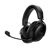 HyperX Cloud III | אוזניות גיימינג שחורות עם מיקרופון – תואמות PC, PS5 ו־Xbox