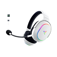 אוזניות גיימינג אלחוטיות Razer Barracuda X Chroma בצבע לבן