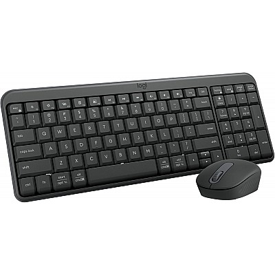 סט מקלדת ועכבר אלחוטיים Logitech MK250 Bluetooth בצבע Graphite