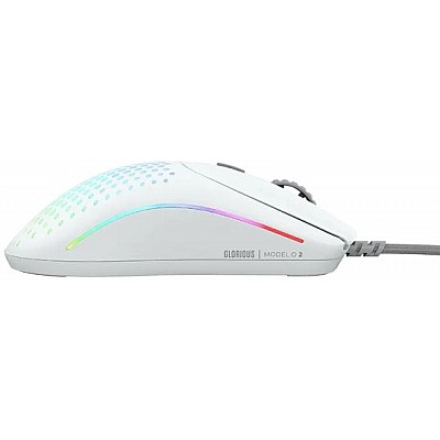 עכבר גיימרים חוטי Glorious Model O 2 Wired RGB צבע לבן מט