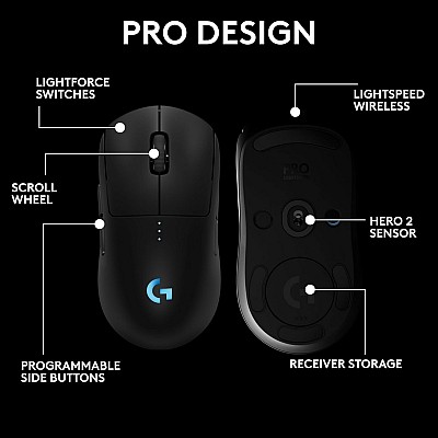 Logitech PRO 2 | עכבר גיימינג אלחוטי לוג'יטק
