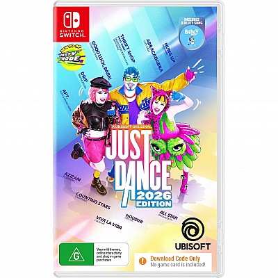 Just Dance 2026 ל-Nintendo Switch (קוד דיגיטלי בלבד)