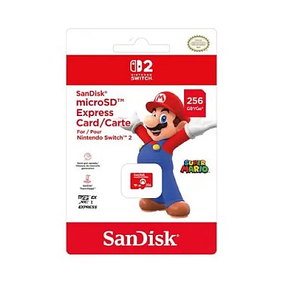 כרטיס זיכרון microSD Express ל-Nintendo Switch 2 עם קיבולות של עד 256GB