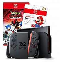 באנדל Nintendo Switch 2 + Sonic X Shadow Generations + כרטיס microSD Express 256GB | יבואן רשמי