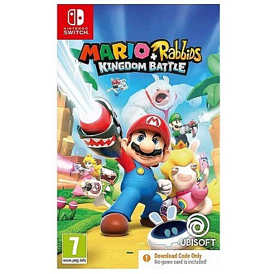 Nintendo Switch | באנדל קונסולת ניידת נינטנדו סוויץ’ כולל משחק Mario + Rabbids Kingdom Battle