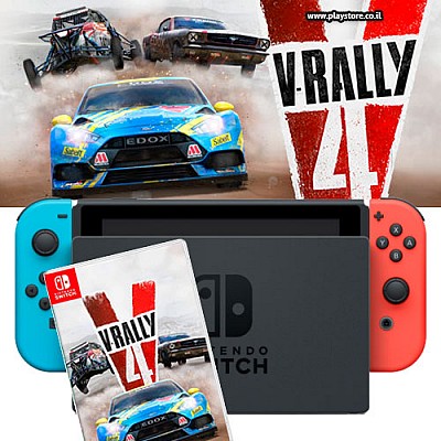 Nintendo Switch | באנדל קונסולת ניידת נינטנדו סוויץ’ כולל משחק V-Rally 4
