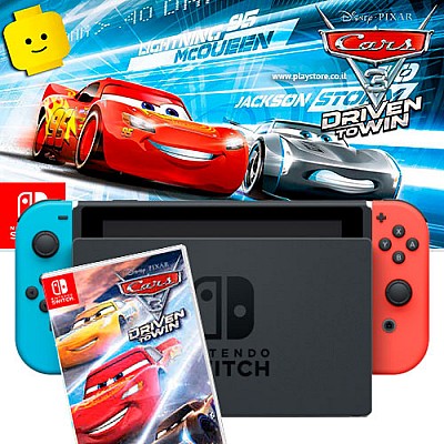 Nintendo Switch | באנדל קונסולת ניידת נינטנדו סוויץ’ כולל משחק Cars 3