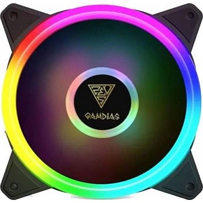 מאוורר קירור למארז Gamdias Aeolus M2-1201 ARGB 120mm בצבע שחור