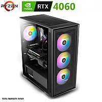 מחשב גיימינג | כ.מסך RTX 4060, מעבד AMD Ryzen™ 5 7500 6-Core, זכרון 32GB, כונן SSD 1T