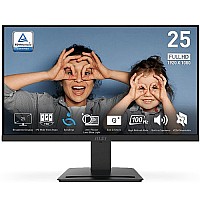 מסך מחשב שטוח MSI דגם PRO MP251P קצב רענון 100Hz גודל "25