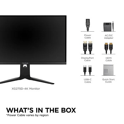 מסך גיימינג ViewSonic XG275D1-4K "27 רזולוציית 4K UHD