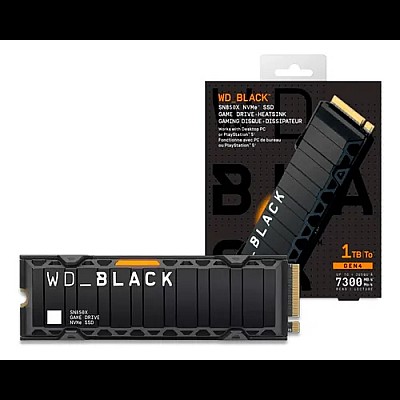 כונן פנימי SSD עם צלעות קירור WD BLACK SN850X NVMe SSD 1TB With HS לסוני 5 ומחשב כונן פנימי SSD עם צלעות קירור WD BLACK SN850X NVMe SSD 1TB With HS לסוני 5 ומחשב