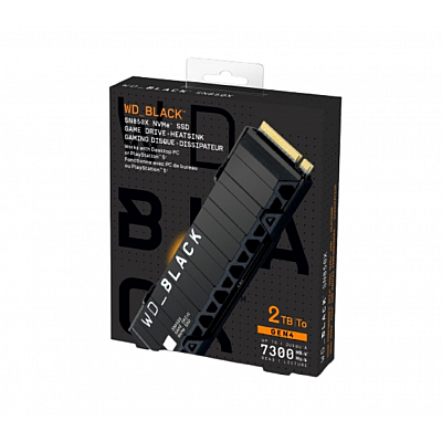 כונן פנימי SSD עם צלעות קירור WD BLACK SN850X NVMe SSD 2TB With HS לסוני 5 ומחשב