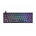 מקלדת גיימינג מכאנית חוטית מוקטנת 60% חברת HK GAMING דגם GK61 הסוויצ'ים צהובים בצבע שחור