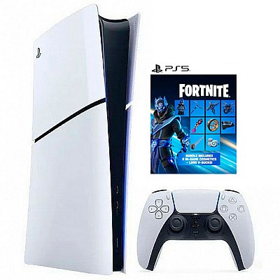 Sony PlayStation 5 1T Slim Digital Fortnite Cobalt Star Bundle