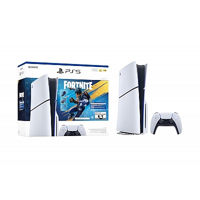 PlayStation 5 Slim 1TB עם כונן דיסקים כולל שובר למשחק Fortnite Flowering Chaos – יבואן רשמי