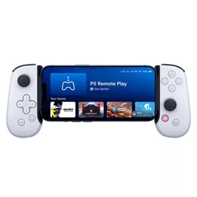 בקר נייד BACKBONE Playstation Edition חיבור אייפון ל-Lightning צבע לבן