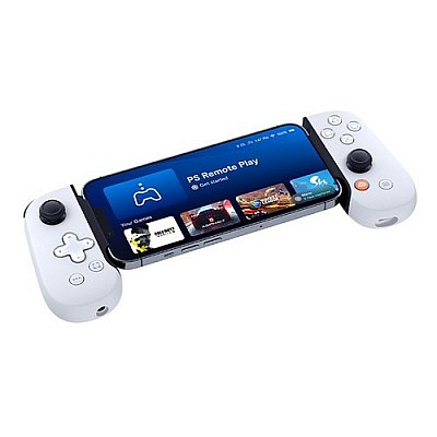 בקר נייד BACKBONE Playstation Edition חיבור אייפון ל-Lightning צבע לבן