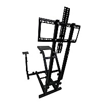 מעמד PLAYGAME GY004B להגה, דוושות, מוט הילוכים ומסך עד 55 אינץ׳