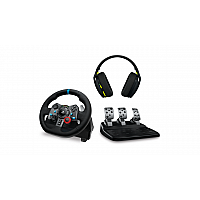 באנדל Logitech G29 + G435 – הגה מרוצים + אוזניות אלחוטיות