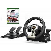 חבילת הגה מרוצים PXN V3 Pro עם דוושות וגיר הילוכים + Forza Horizon 6 ל-Xbox Series X חבילת הגה מרוצים PXN V3 Pro עם דוושות וגיר הילוכים + Forza Horizon 6 ל-Xbox Series X