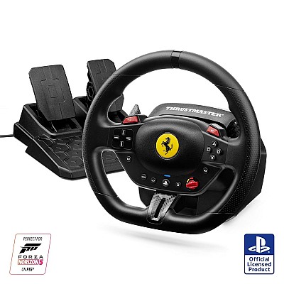 Thrustmaster T98 Ferrari 296 GTB – סט הגה ודוושות ל-PS5/PS4/PC Thrustmaster T98 Ferrari 296 GTB – סט הגה ודוושות ל-PS5/PS4/PC