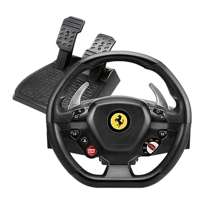 הגה מרוצים עם דוושות Thrustmaster T80 Ferrari 488 GTB Edition PS4/PS5/PC