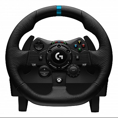 הגה מרוצים Logitech G923 TRUEFORCE עם דוושות ושיפטר ל-Xbox Series X|S / Xbox One / PC