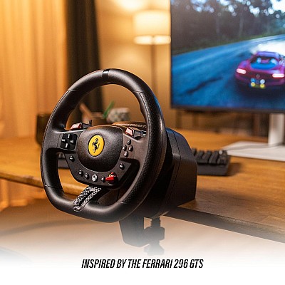 הגה ודוושות Thrustmaster T98 Ferrari 296 GTS ל-Xbox ול-PC הגה ודוושות Thrustmaster T98 Ferrari 296 GTS ל-Xbox ול-PC