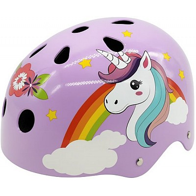 קסדה לילדים דגם Unicorn מבית Grow - מידה M - צבע סגול קסדה לילדים דגם Unicorn מבית Grow - מידה M - צבע סגול