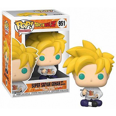 Funko Pop | בובת פופ: Animation: Dragon Ball Z S9 - Super Saiyan Gohan with Noodles
