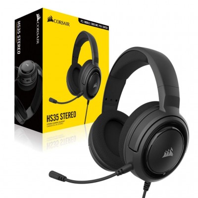 אוזניות גיימרים חוטיות Corsair - HS35 Stereo צבע שחור