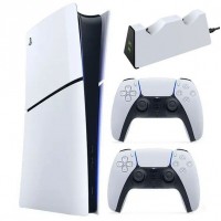 Sony PlayStation 5 1T Slim Digital Edition כולל 2 שלטים ומטען זוגי