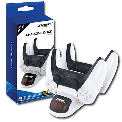DOBE PS5 DualSense Charging Station מטען כפול לשני שלטים פלייסטיישן 5