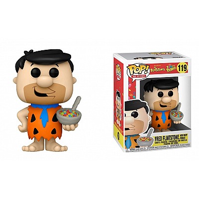 Funko Pop | בובת פופ: Ad Icons: Fred Flintstone with Fruity Pebbles