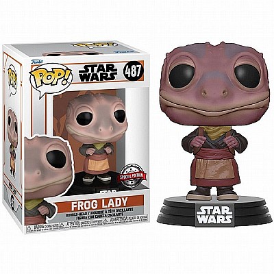 Funko Pop | בובת פופ: Movies: Mandalorian - Frog Lady (Exclusive) #487 Funko Pop | בובת פופ: Movies: Mandalorian - Frog Lady (Exclusive) #487