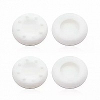 מגני סטיקים מסיליקון לשני שלטים PS4 - PS3 - XBOX 360 - XBOX ONE Silicone Thumb Grips בצבע לבן