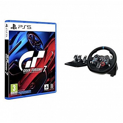 באנדל פלייסטיישן 5 | Gran Turismo 7 + הגה Logitech G29 - PS5