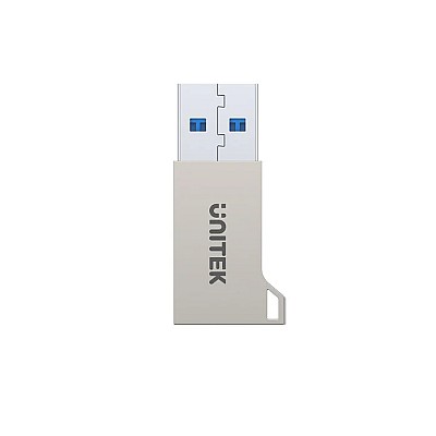 UNITEK מתאם USB-A ל-USB-C מסגסוגת אבץ (A1034NI) – 5Gbps + QC 3.0