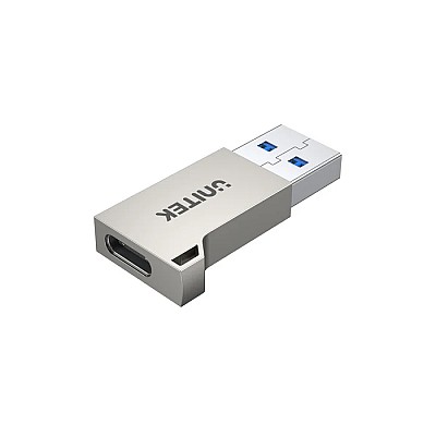 UNITEK מתאם USB-A ל-USB-C מסגסוגת אבץ (A1034NI) – 5Gbps + QC 3.0