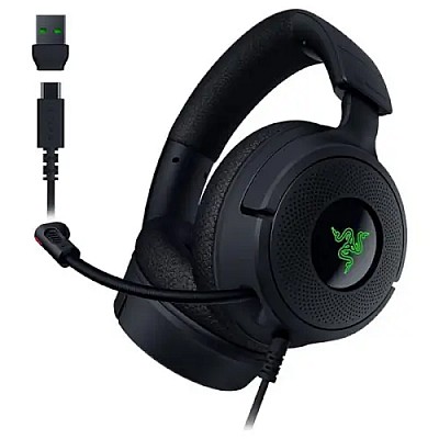 אוזניות גיימינג חוטיות Razer Kraken V4 X ‏USB-C + RGB | Playstore