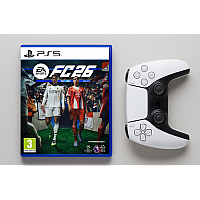 EA Sports FC 26 ל־PS5 + שלט DualSense לבן מקורי (תאריך השקה 19/09/25)