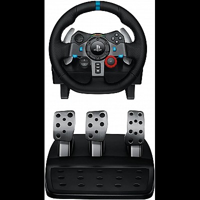 הגה מרוצים + דוושות Logitech G29 Driving Force לקונסולות PS4/PS5 ול-PC הגה מרוצים + דוושות Logitech G29 Driving Force לקונסולות PS4/PS5 ול-PC