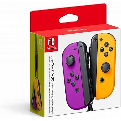 Nintendo Switch Joy-Con Pair Purple & Orange – זוג בקרים רשמיים לנינטנדו סוויץ’